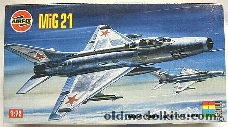 Airfix 1/72 Mig-21 (Early) Fishbed-C Finnish - Czech - USSR Air Force, 02024 plastic model kit